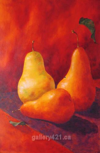 Pears Flambe by Debra Martin
