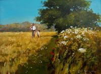 Along the Barley Stubble by John Haskins