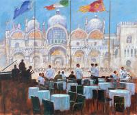 Waiters Waiting, St. Mark's Square, Venice by John Haskins