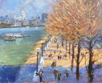Autumn Across the Thames by John Haskins