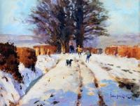 Snow on Abbey Lane by John Haskins